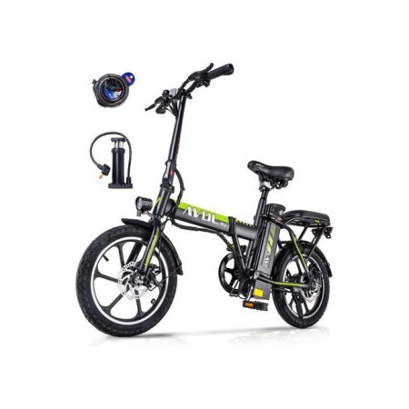 Vélo électrique pliable AVDLEU 16" - Autonomie 40-80km - Moteur 250W - Batterie 36V 11.4Ah