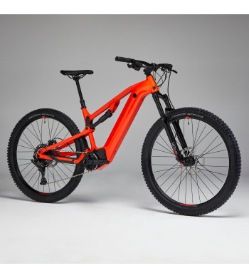 Bici eléctrica montaña Rockrider Doble suspensión 29" - E-EXPL 520 S Rojo 500 Wh