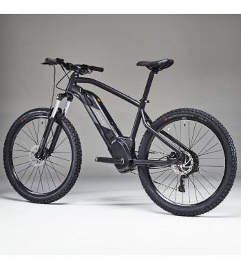 Bici eléctrica de montaña 27,5" Ebike Rockrider E-ST 500 Negro